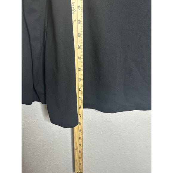 Bryn Walker Cowl Neck Long Sleeve Top Black Size Stretch Comfort Lagenlook Large - Picture 6 of 8